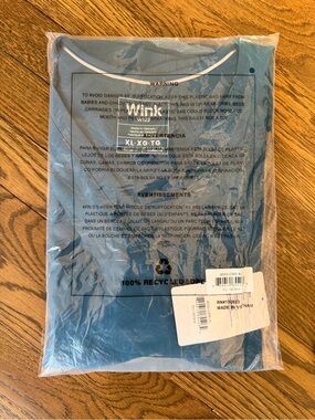 Maternity Scrub Top- Blue NWT
